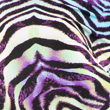 Bra Top, Zebra print with Purple (Halter style)