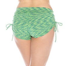Booty Shorts, Green Space-Dye (high-waist, side-tie)