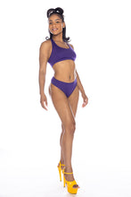 Bikini, Purple, ("Babs" , scrunch-back, very cheeky, reversible)