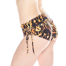 Booty Shorts, Tiger (high-waist, side-tie)