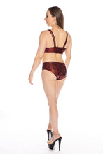 Bikini, (Ruby Red Twinkle, scrunch-back)