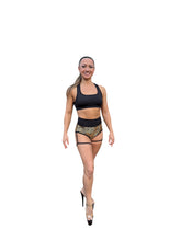 Bottoms, Black, high-waist, convertible, reversible with adjustable garters