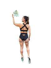 Bottoms, Black, high-waist, convertible, reversible with adjustable garters