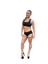 Bottoms, Black, high-waist, convertible, reversible with adjustable garters