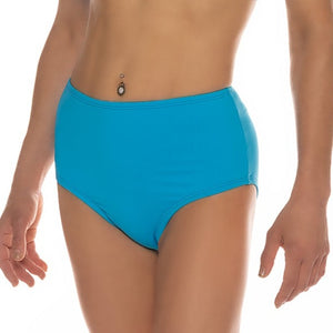 Bottoms, Turquoise (mid-waist, high-leg, scrunch-back)