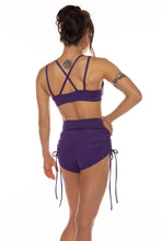 Booty Shorts, Purple (high-waist, side-tie)