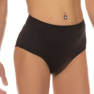 Bottoms, Black (mid-waist, high-leg, scrunch-back)
